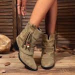 Stivali Texani Donna Estivi Ricamati Western Scarpe | Stivali Texani Donna Punta Affusolata Tacco Western Casual Stivali Camperos Donna Scarpe Retrò Per Serate Estive : Amazon.it: Moda
