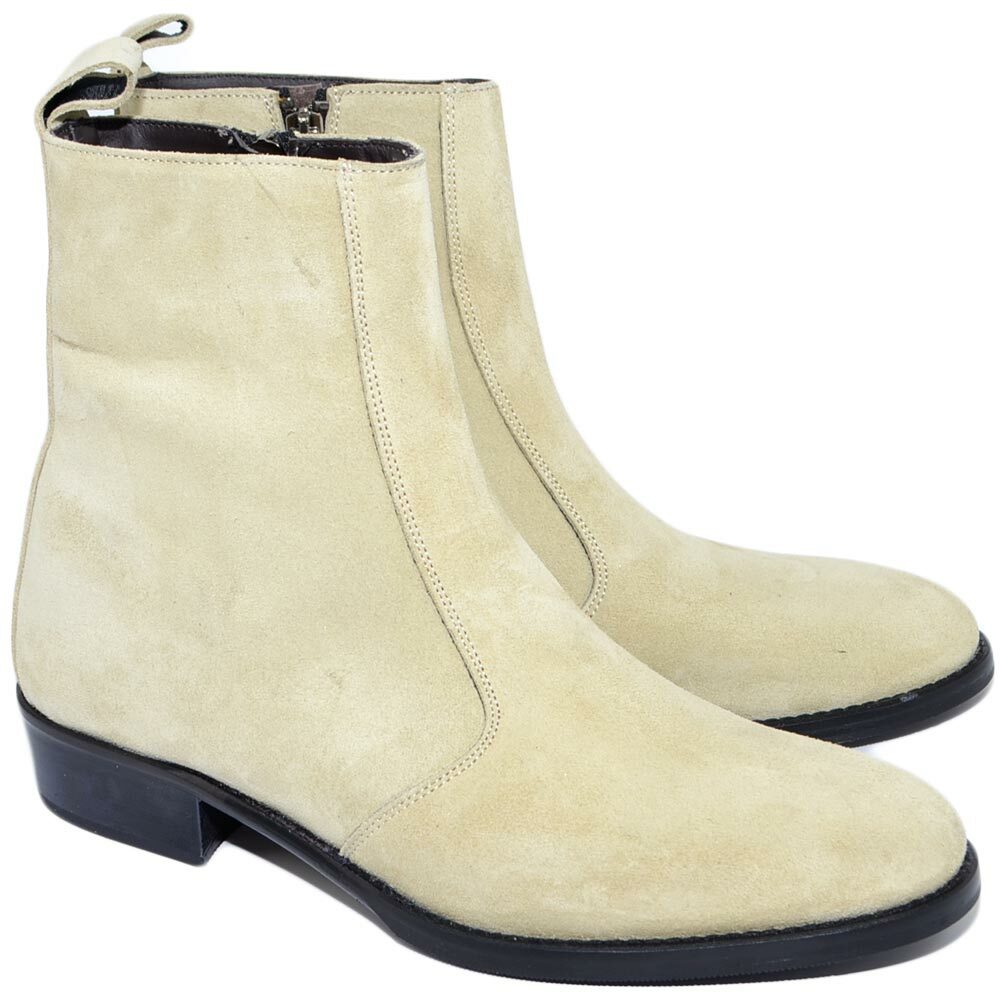 camperos-uomo-468piq.jpg Camperos stivali uomo LS Luisantiago in vera pelle scamosciata sabbia linea Lux | eBay - immagine 1
