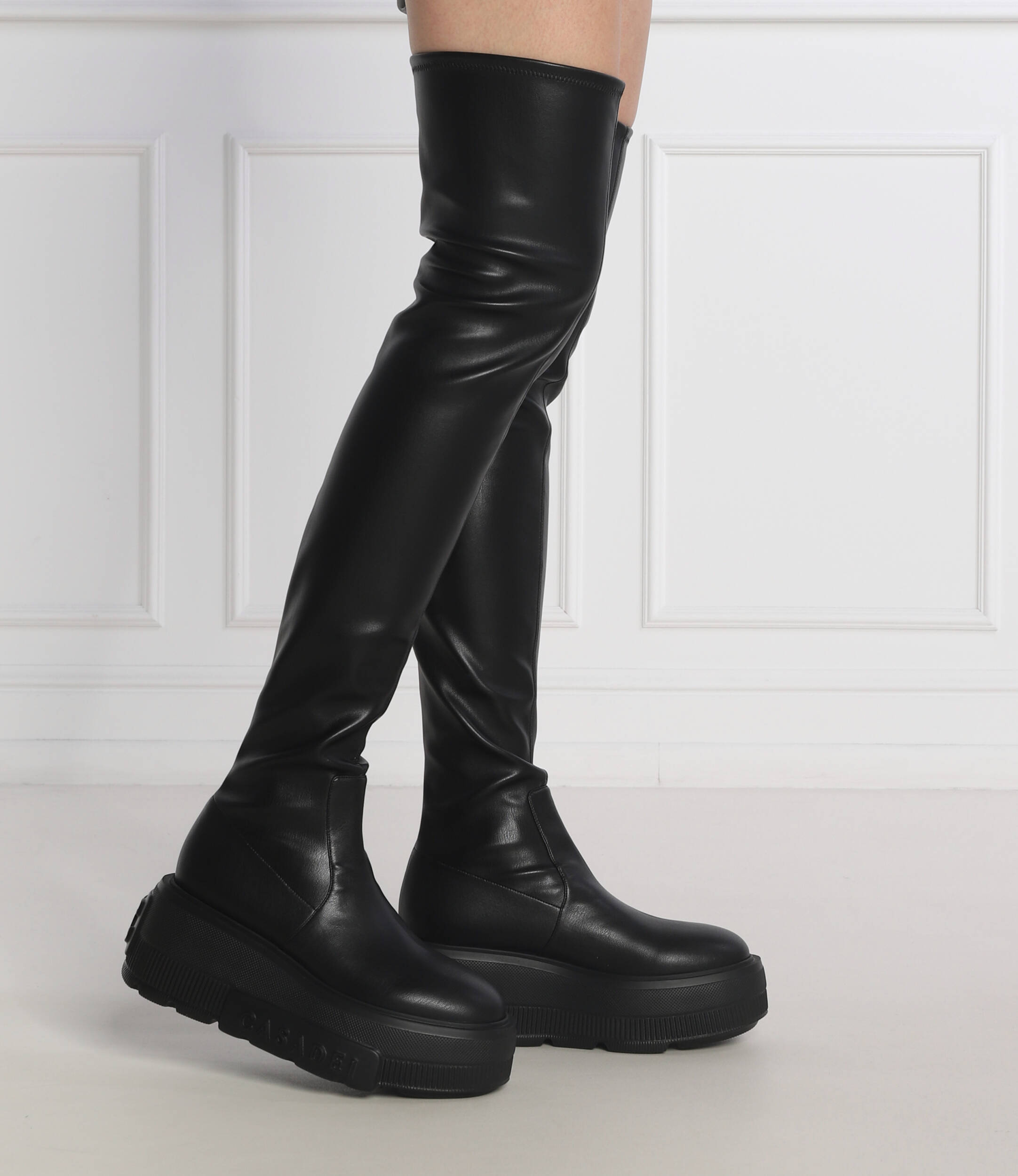 casadei-stivali-030swm.jpg di pelle stivali Casadei | colore nero | Gomez.moda - immagine 1