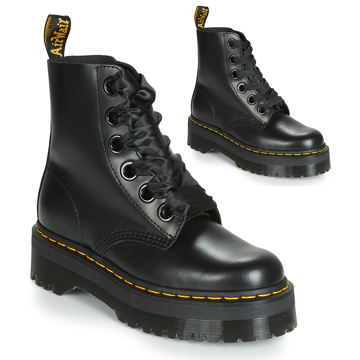 dottor-martens-stivali-donna-277ppu.jpg MOLLY BLACK BUTTERO 36 - immagine 1