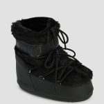 Stivali da neve neri da donna Moon Boot Icon Low Faux Fur 80D1409390 n001
