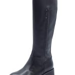NeroGiardini I411873D Guanto Nero Stivali per Donna in pelle con tacco basso e lampo