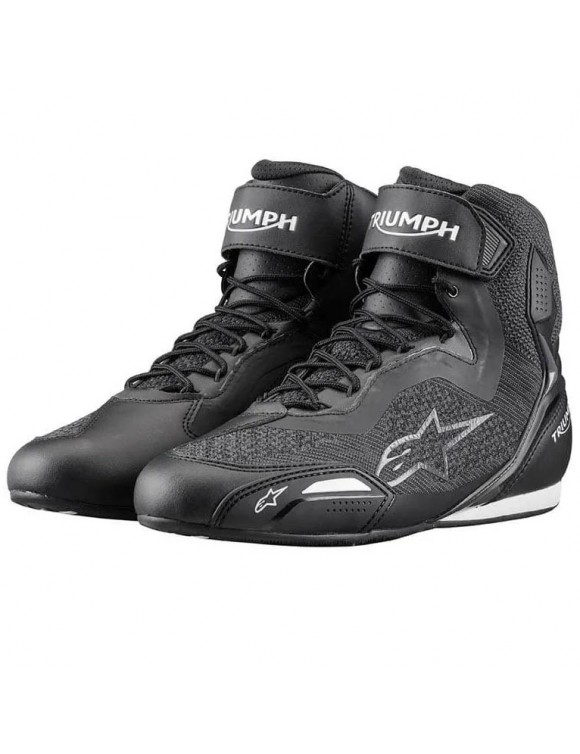scarpe-da-moto-uomo-219tyi.jpg Scarpe Moto da Uomo Triumph by Alpinestars Faster 3 Rideknit® Nero - immagine 1