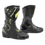 Stivali Moto Racing Forma FRECCIA Nero Giallo Fluo