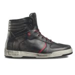 Chaussures de moto en cuir Stylmartin Iron WP pour hommes, noir/marron