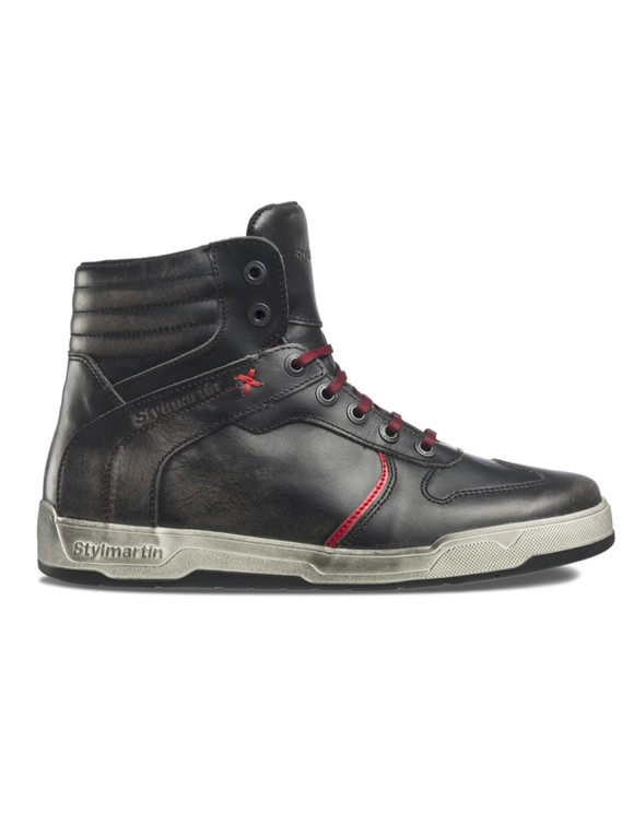 scarpe-moto-uomo-569dem.jpg Chaussures de moto en cuir Stylmartin Iron WP pour hommes, noir/marron - immagine 1