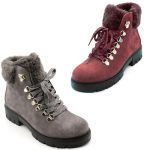 Scarponcini donna invernali GRUNLAND polacchini in pelle scamosciata comodi da | eBay