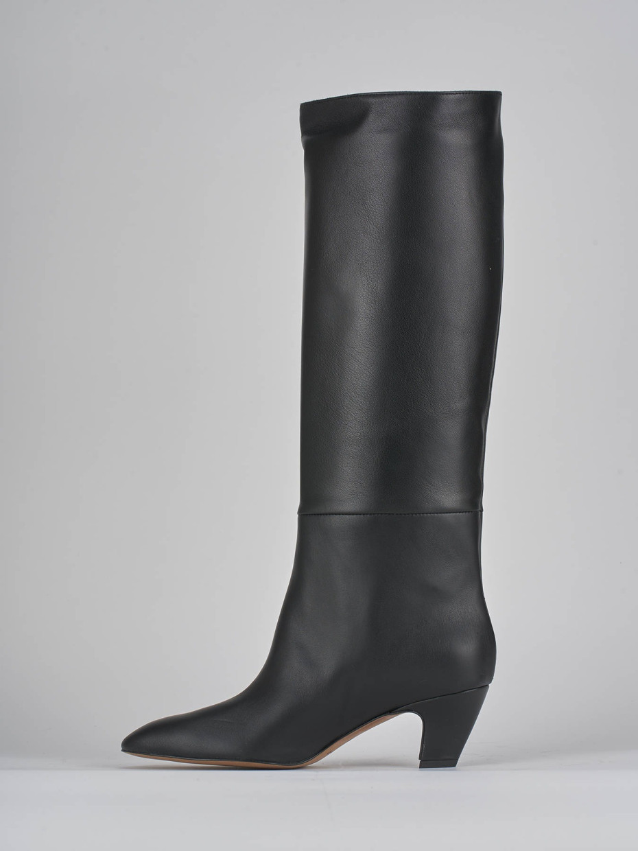 stivale-419ibm.jpg Stivali tacco 5cm pelle nero | Barca Stores - immagine 1