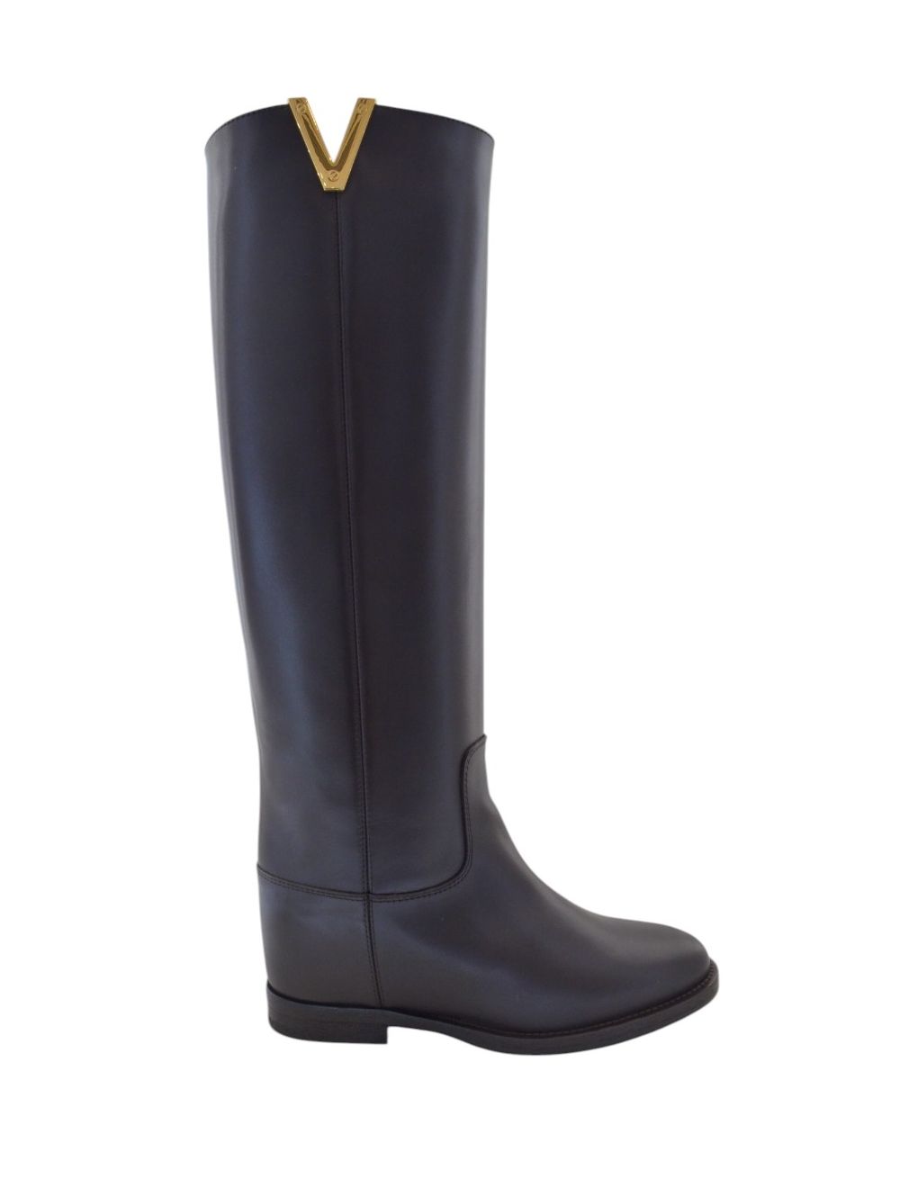 stivale-608wpk.jpg Stivale V oro 2568 pelle nera Via Roma 15 - immagine 1