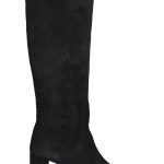 stivale in camoscio nero