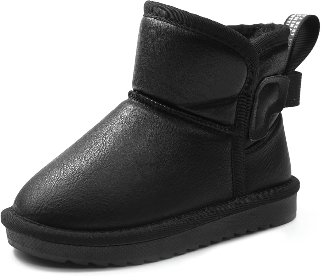 stivaletti-bambina-489tlf.jpg Apawwa Bambini Stivali da Neve, Ragazze e Ragazzi Stivali Invernali, ND53 Black Size 31 : Amazon.it: Moda - immagine 1