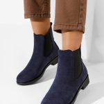 Stivaletto chelsea donna Zelmira Blu marine