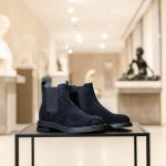 Stivaletti camoscio blu