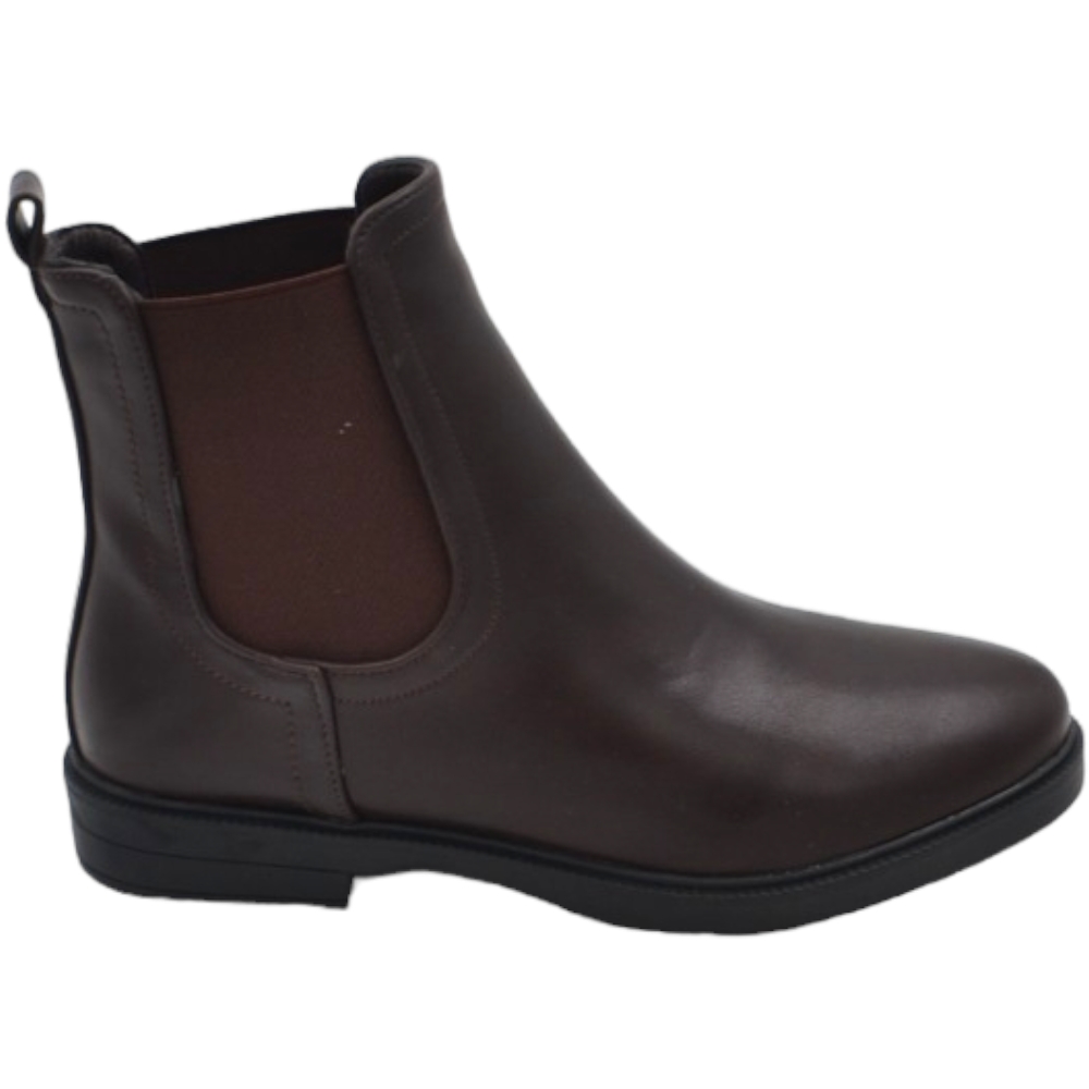 stivaletti-chelsea-donna-922uiz.jpg Stivaletti donna chelsea boots in ecopelle opaca marrone fondo sottile elastico laterale alla caviglia comodo donna stivaletti Malu Shoes | MaluShoes - immagine 1