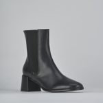 Stivaletti tacco 5cm pelle nero | Barca Stores