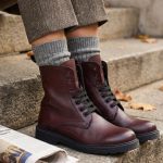 Stivaletti Donna in Pelle Bordeaux