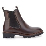 Stivaletti marroni in vera pelle con inserti elastici Pittarello class 2104