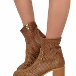 Stivali da donna Marroni Made in italy – KikkiLine Calzature