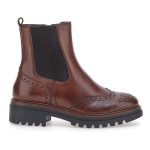 Stivaletti Marroni Chelsea in Vera Pelle Pittarello Class 682 da Donna | Pittarello