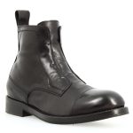 Stivaletto cap toe nero da uomo fatto a mano Black / 39