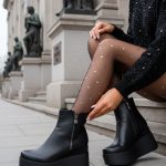 Stivali Alti Stivali Morbidi Neri Stivaletti Estivi Traforati Stivali Alti Neri Estivi Scarpe