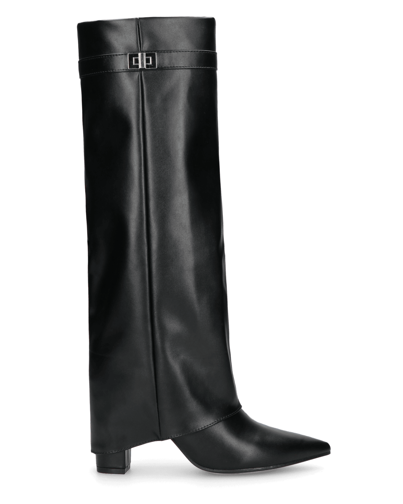 stivali-alti-381wyt.png LILY stivali alti neri con risvolto – QUANTICLO® - immagine 1