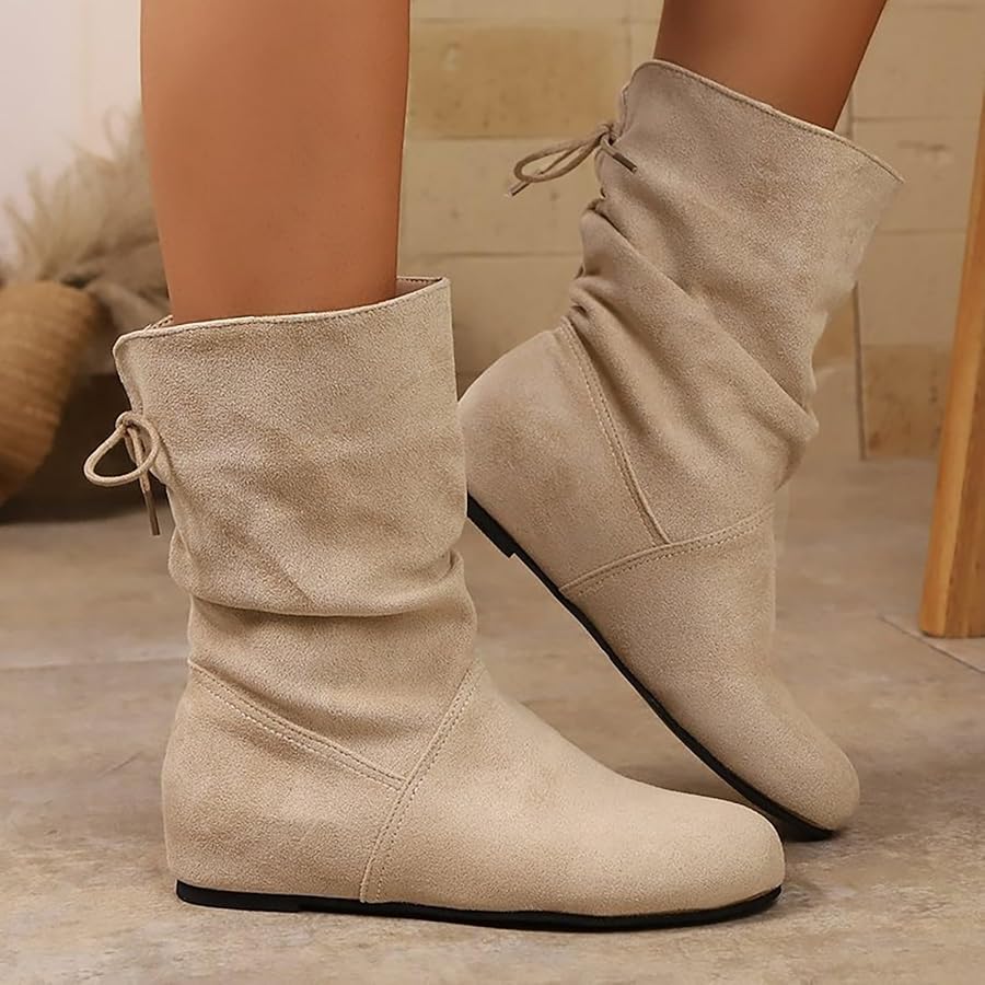 stivali-alti-donna-877vin.jpg Stivali Alti Donna Alti Slouchy Boots Antiscivolo Ginocchio Stivaletti Donna in Pelle con Punta Tacco Alto con Tacco Basso Stivali per Stile Western Autunnale : Amazon.it: Moda - immagine 1