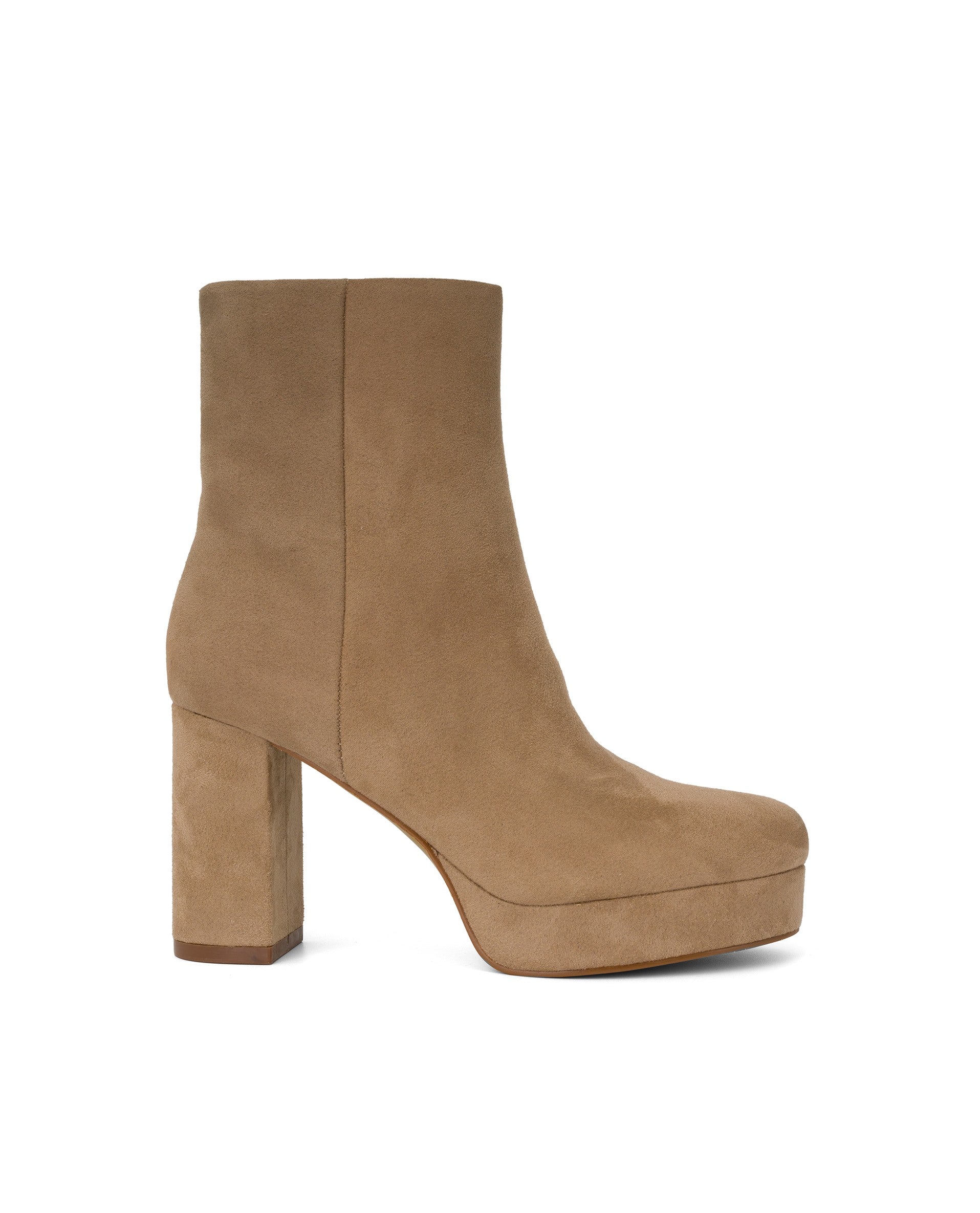 stivali-beige-039ljp.jpg Sstore Stivali scamosciati beige con tacco 9 cm e plateaux Stivaletti Donna - immagine 1
