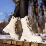Stivali Donna Bianchi Scarponcini Bianchi Invernali Boots Stivaletti Bianchi Invernali Scarpa Stivali Arricciati
