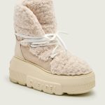Stivali da neve Senales Casadei | shearling scamosciato | colore écru | Gomez.moda