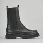 Stivale tronchetto chelsea tacco 2 cm nero pelle