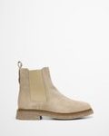 Stivale Chelsea in morbida pelle scamosciata beige | Stivali Chelsea | MARC O'POLO