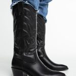 Stradivarius Stivali texani / biker black/nero Zalando.it