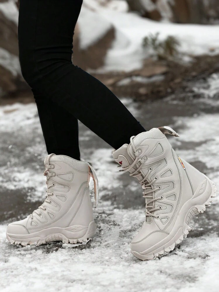 stivali-da-neve-donna-152ktk.webp Stivali Da Neve Donna Foderati In Pile – Caldi, Stringati, Antiscivolo Per Inverno E Sport Sulla Neve - immagine 1