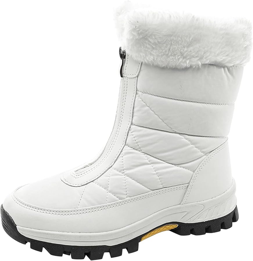 stivali-da-neve-donna-955xol.jpg Stivali da neve da donna, invernali, impermeabili, con chiusura lampo, caldi e confortevoli, imbottiti, da donna, bianco, 37 EU : Amazon.it: Moda - immagine 1