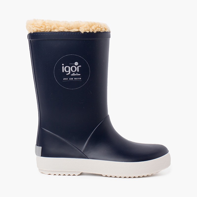 stivali-da-pioggia-684cns.jpg Stivali da pioggia interni in shearling per bambini - immagine 1