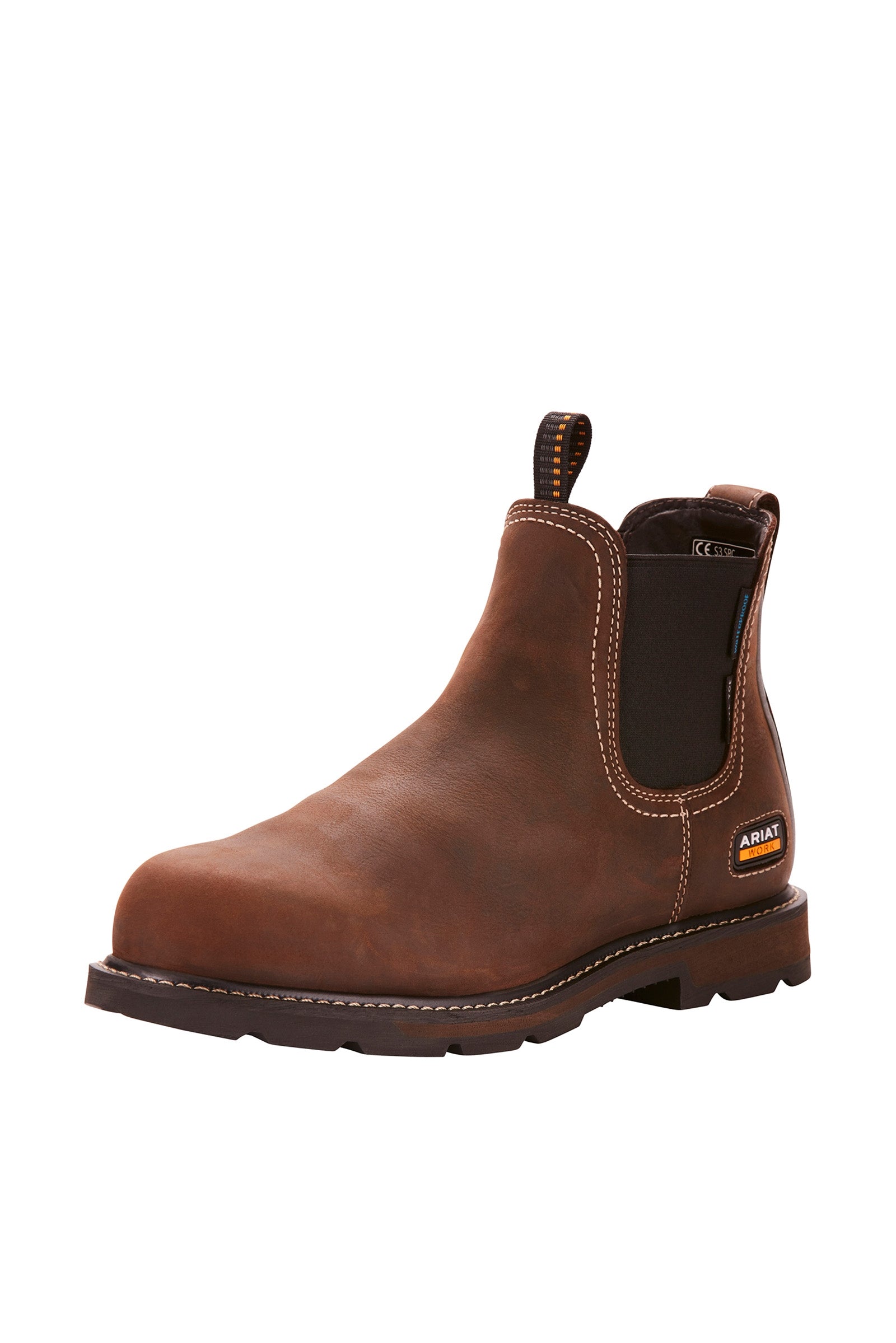 stivali-da-uomo-447ism.jpg Groundbreaker Chelsea stivali da lavoro impermeabili da uomo con puntale in acciaio Dark Brown 39 - immagine 1