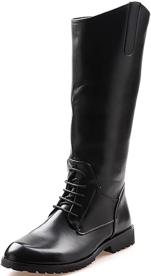 stivali-da-uomo-999tkr.jpg Stivali da Uomo in Pelle Alti al Ginocchio Stivali da Equitazione Calzature per spettacoli teatrali Gamba Larga Stivale Lungo a metà Polpaccio,Nero,38 EU : Amazon.it: Moda - immagine 1