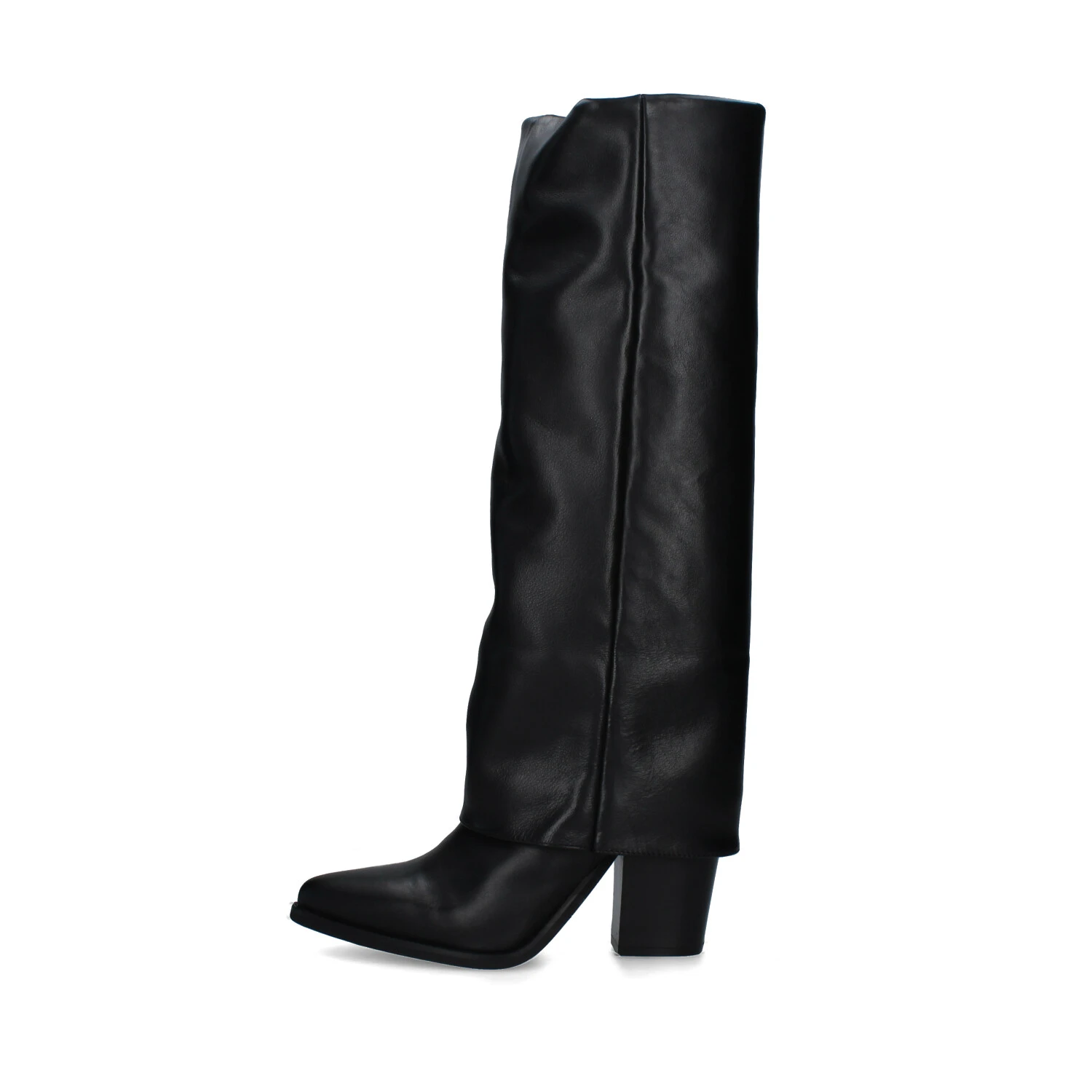 stivali-donna-tacco-136kdd.webp Stm STIVALI TACCO ALTO CON RISVOLTO DONNA NERO Step By Step Shop - immagine 1