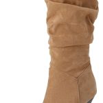 Stivali da Donna a Metà Polpaccio con Tacco a Spillo, Stivali da Vestito Eleganti Senza Chiusura Stivali Alti Tacco Alto Appuntito 277 Apricot Numero 34 EU : Amazon.it: Moda