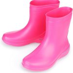 ESTRO Stivali Pioggia Donna Gomma Stivaletti Pioggia Donna Gomma Galosce Stivali Giardino CR01 (36 EU, Fucsia) : Amazon.it: Moda