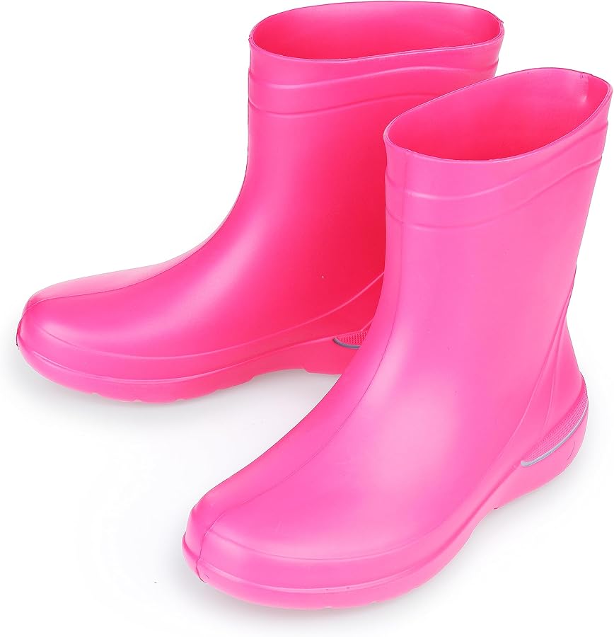 stivali-gomma-donna-039hdo.jpg ESTRO Stivali Pioggia Donna Gomma Stivaletti Pioggia Donna Gomma Galosce Stivali Giardino CR01 (36 EU, Fucsia) : Amazon.it: Moda - immagine 1