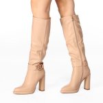Globo E Commerce Calzature, Abbigliamento, Sport, Intimo, Accessori LAURA BIAGIOTTI Stivale alto beige tacco 11cm