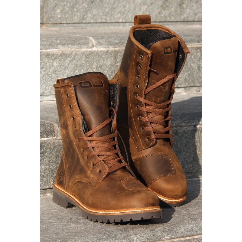 stivali-moto-465hro.jpg Stivaletti Oj Anfibio Sound Marrone Vintage boots - immagine 1