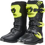 O'NEAL | Stivali da motocross | Bambini | Moto Enduro | Confortevole rete d'aria, quattro fibbie, materiale sintetico di alta qualità | Stivali Rider Pro Youth | Nero Giallo Neon | Taglia