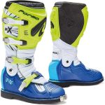 Stivali Cross Forma Terrain TX Giallo Bianco Blu Outletmoto.eu