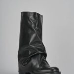 Stivali tacco 3cm pelle nero | Barca Stores