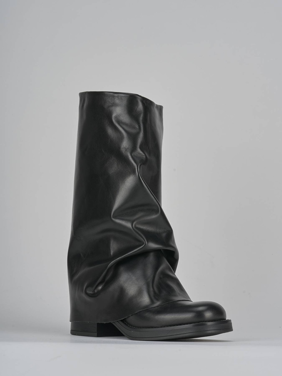 stivali-neri-593eqm.jpg Stivali tacco 3cm pelle nero | Barca Stores - immagine 1
