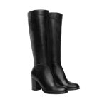 NeroGiardini Stivali Donna I117303DE100 in Pelle Nera con Tacco | Fratinardi