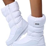 EODJXIO Stivali Biker Donna Scarpe Impermeabili Scarponcini con Pelo Stivaletti Pioggia Imbottiti Uomo Trekking Neve : Amazon.it: Moda